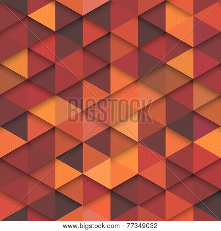 Seamless Vector Orange Fashion Pattern