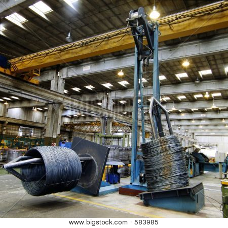 Inside Of A Steel Factory