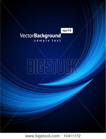 Blue light wave vector background