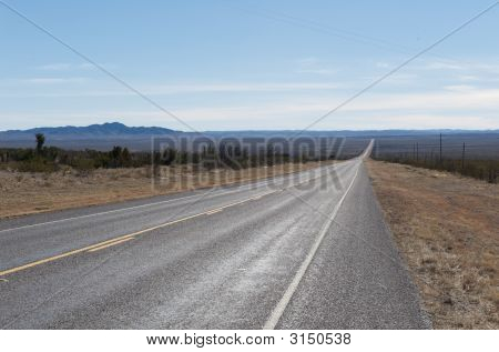 An Open Country Road In The Texas Hill Country