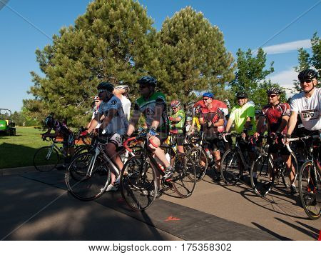 Cyclists Race