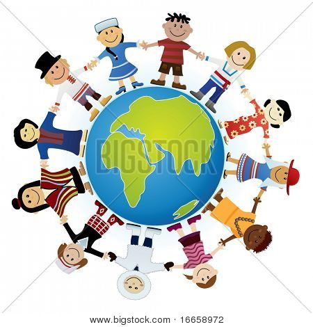 Kids Of The World Illustration