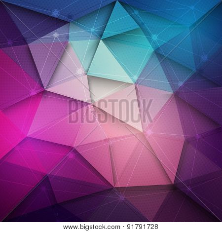 3d vector technology background