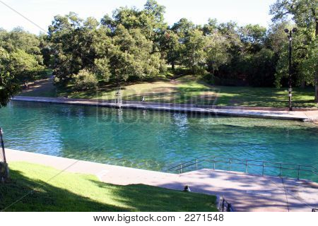 Barton Springs Pool In Austin, Texas