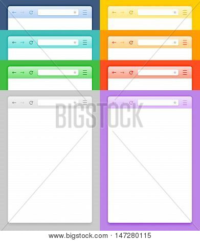 Abstract Design Vector Smartphone Browsers