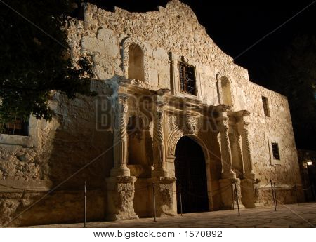 Alamo At Night