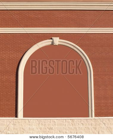 Ornate brick wall with copy space.