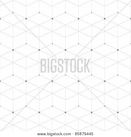 Abstract geometric pattern dot with rhombuses. Repeating seamless background vector illustration