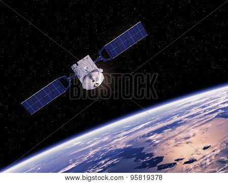 Satellite Orbiting Earth