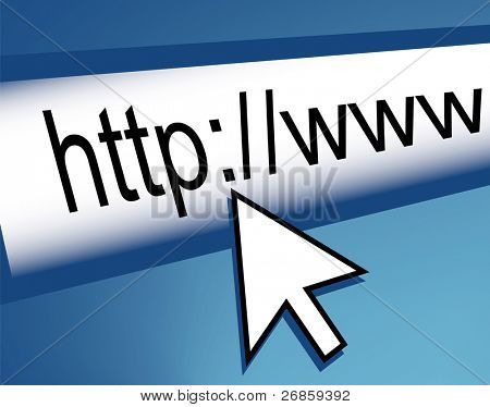 World wide web browser address line