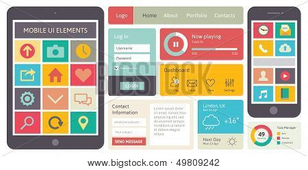 Mobile Ui Vector Elements
