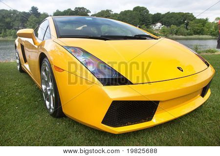 CONNECTICUT - MAY 18: Lamborghini Gallardo showing at Greenwich Concours d`Elegance antique car show.   June 06, 2009 in  Greenwich,CT.