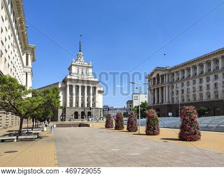 Panoramic View Of Center Of City Of Sofia, Bulgaria