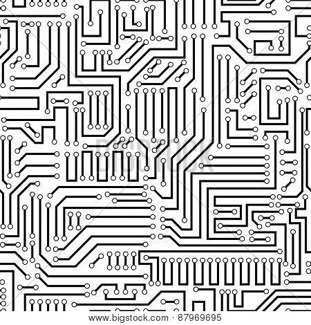 Circuit Board Seamless Pattern