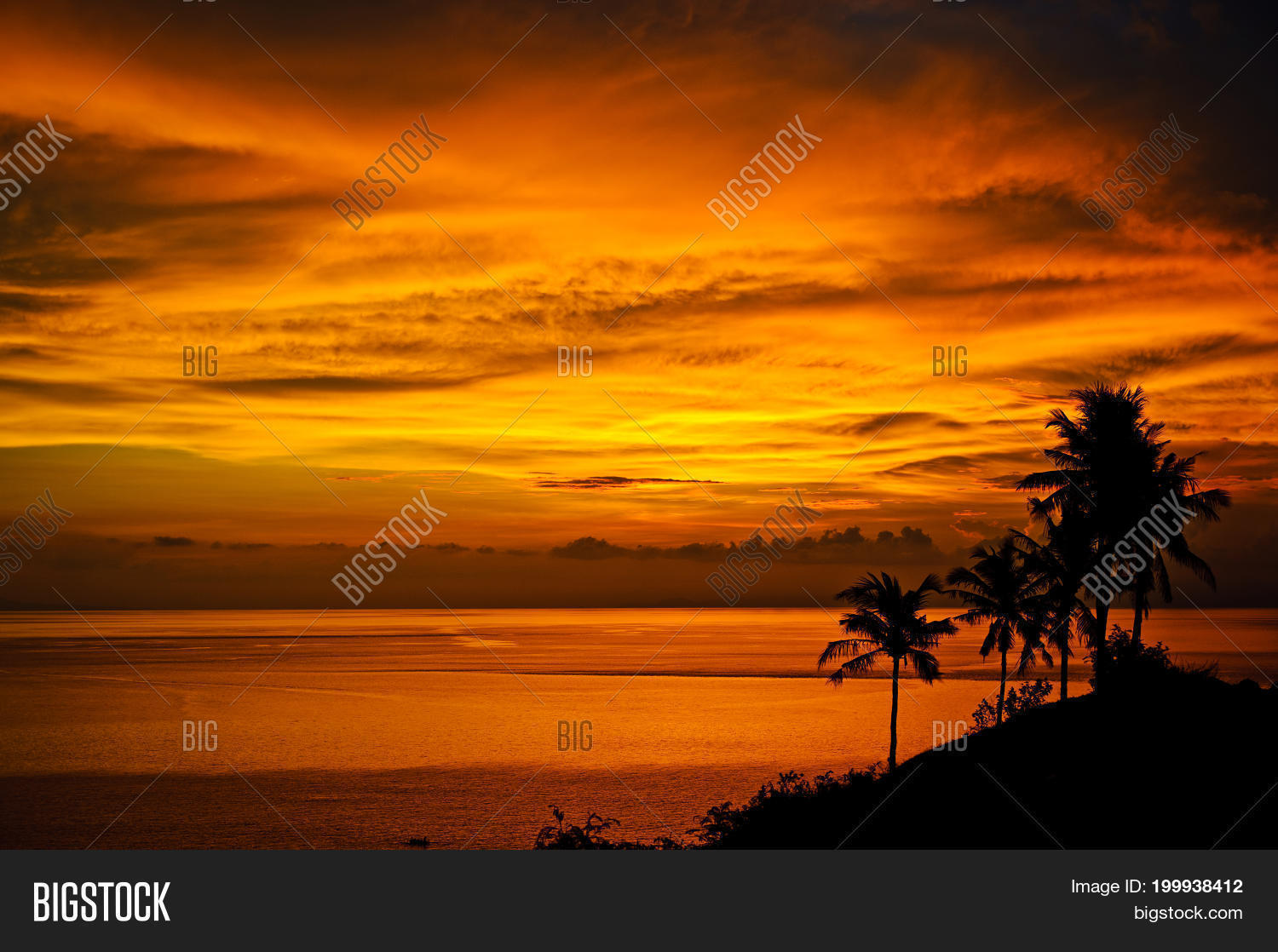 Magic Tropical Sunset Image & Photo (Free Trial) | Bigstock