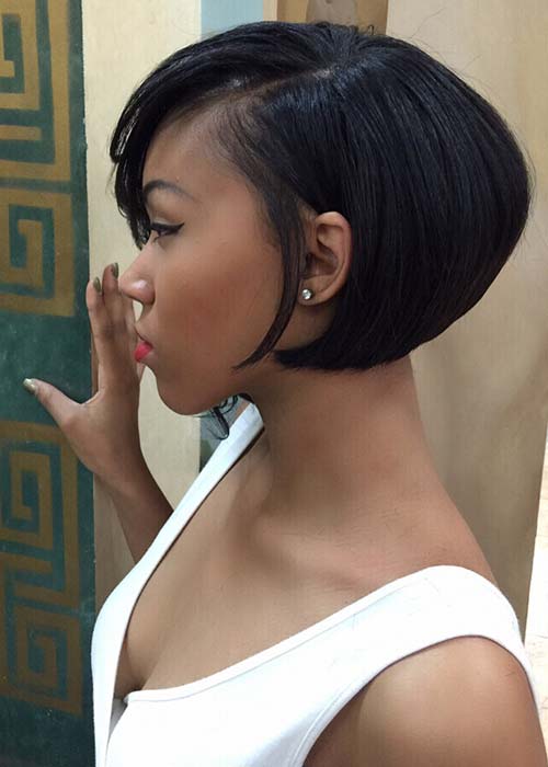 Beautiful, Short Black Bob