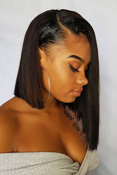 Blunt Cut Bob for Black Women