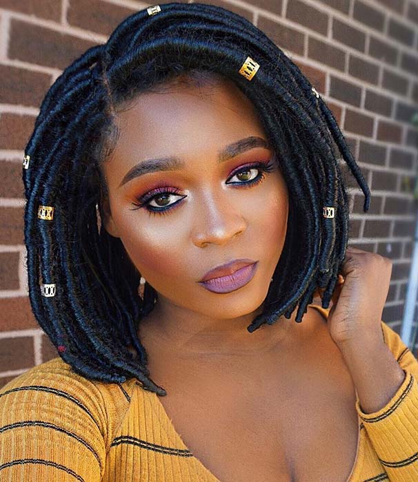 Trendy Faux Locs Bob