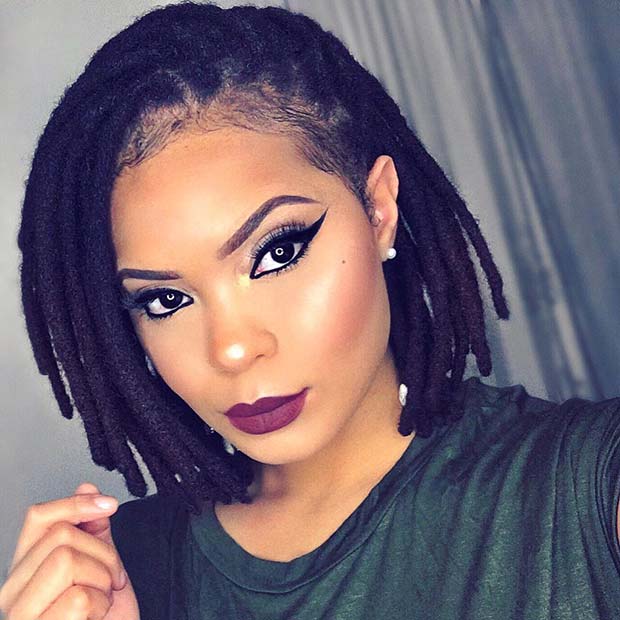 Short Faux Locs Bob