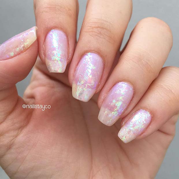 Shimmery Nail Design