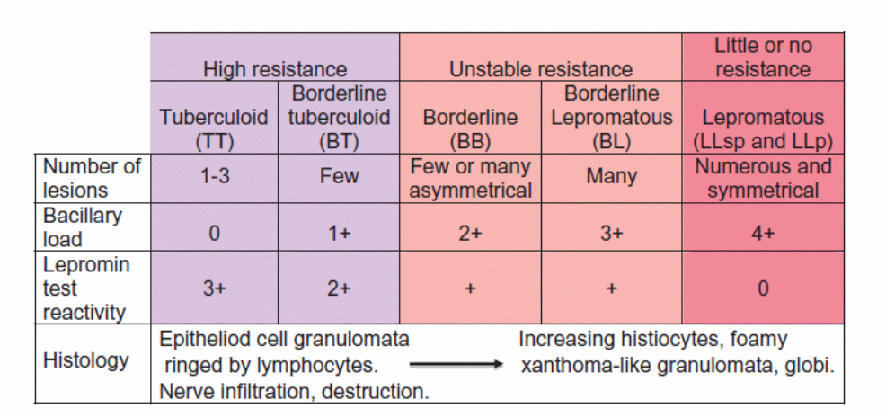 Ridley-Jopling classification of leprosy