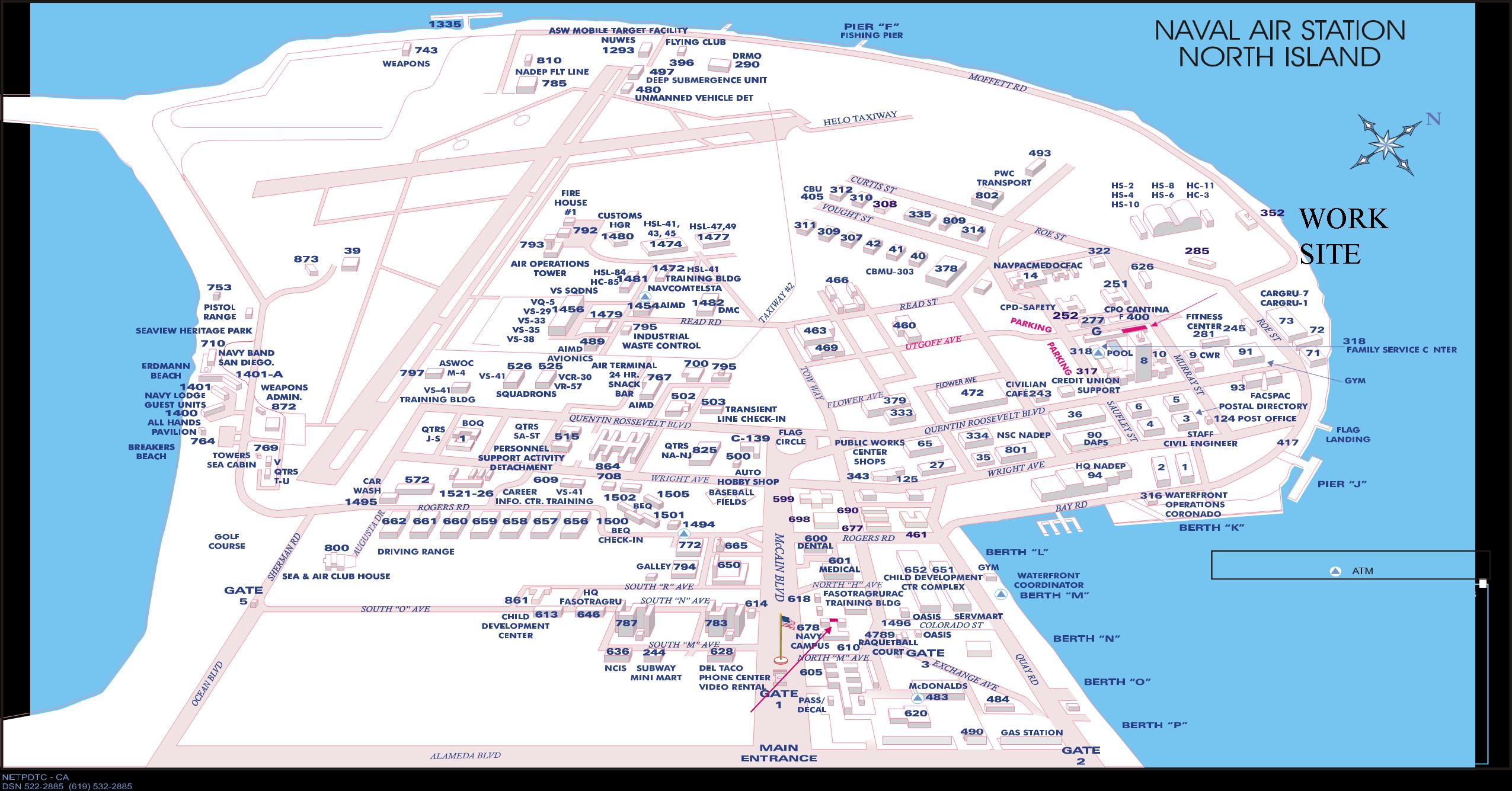 Nas North Island Map - United States Map