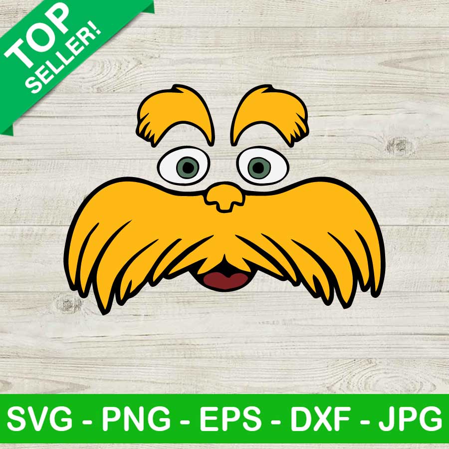 Lorax Face Svg Cut File Clipart Dr Seuss Vectorency - vrogue.co